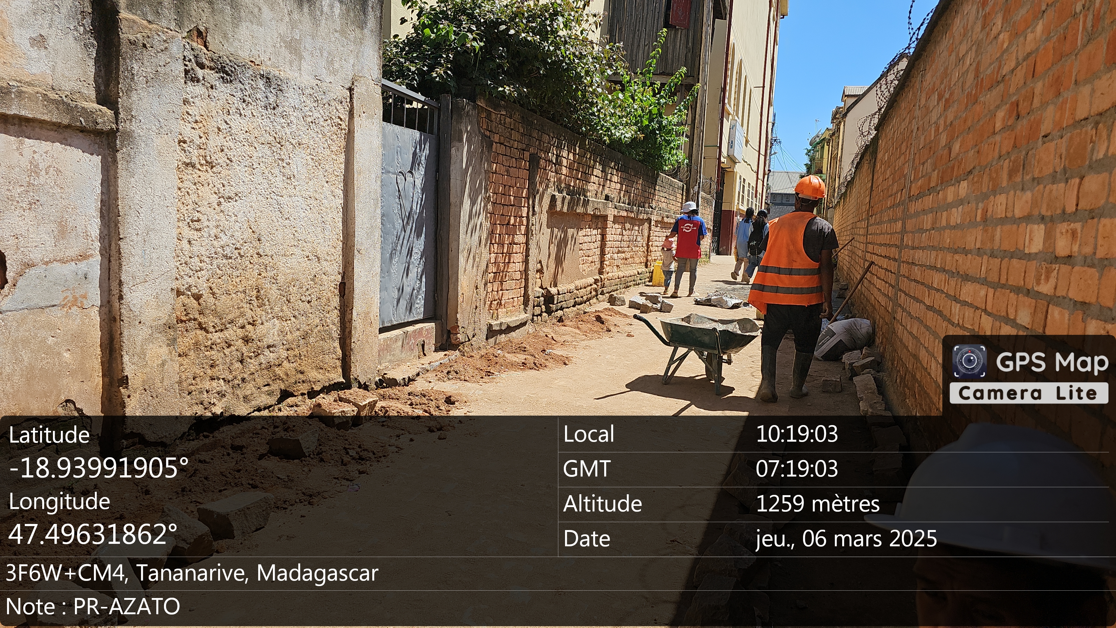 Image chantier après